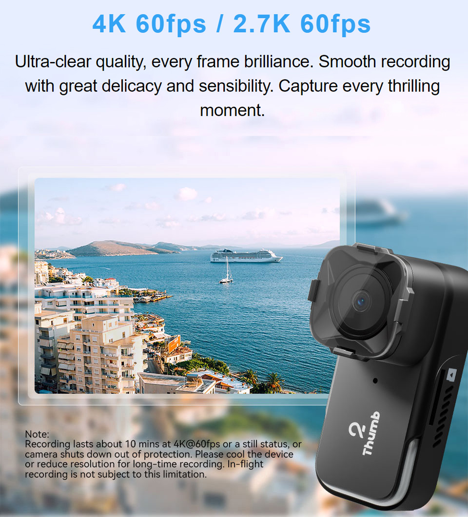 New Version RunCam Thumb 2 4K  - Drone Camera Hd avaliação e preço