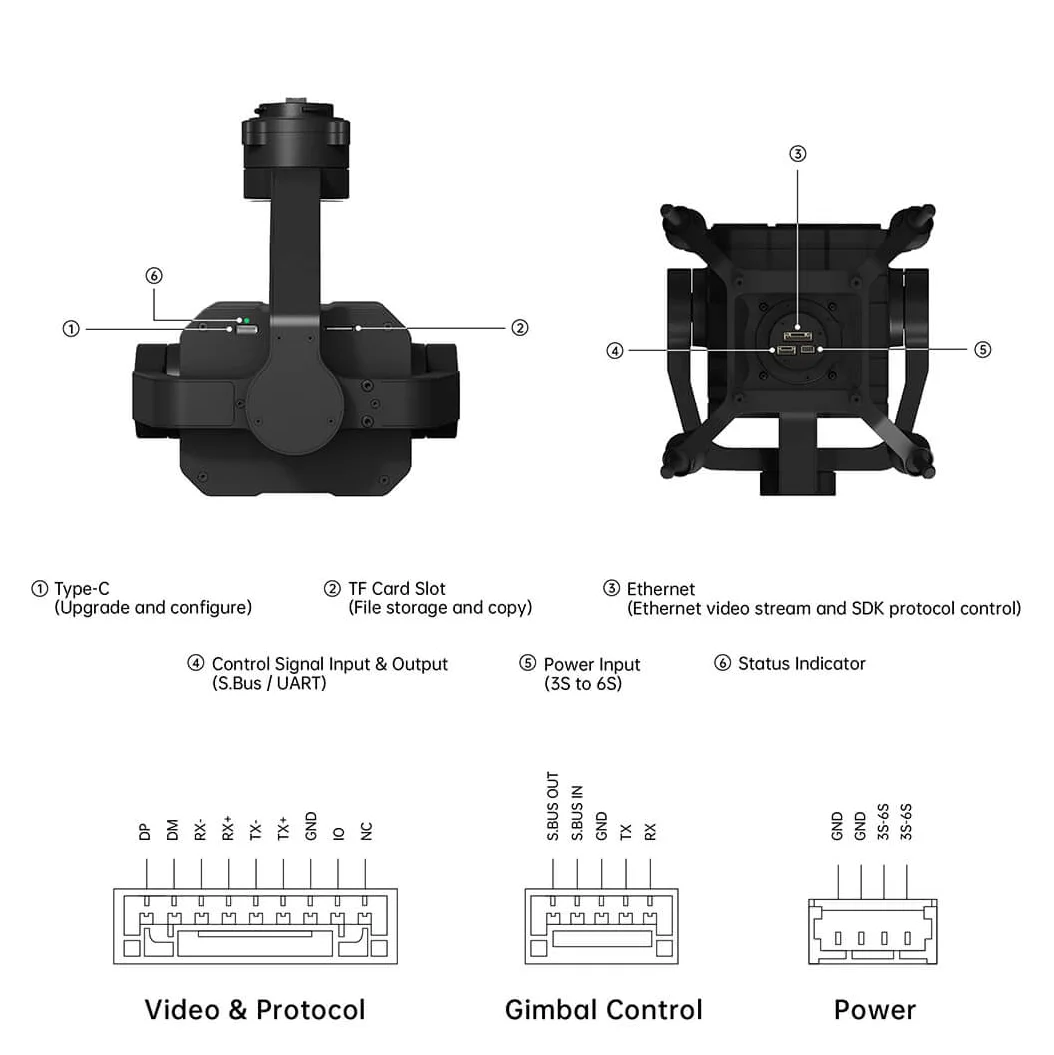 2026 NewT30 Gimbal Camera Dr-o - Drone Camera With Gimbal avaliação e preço