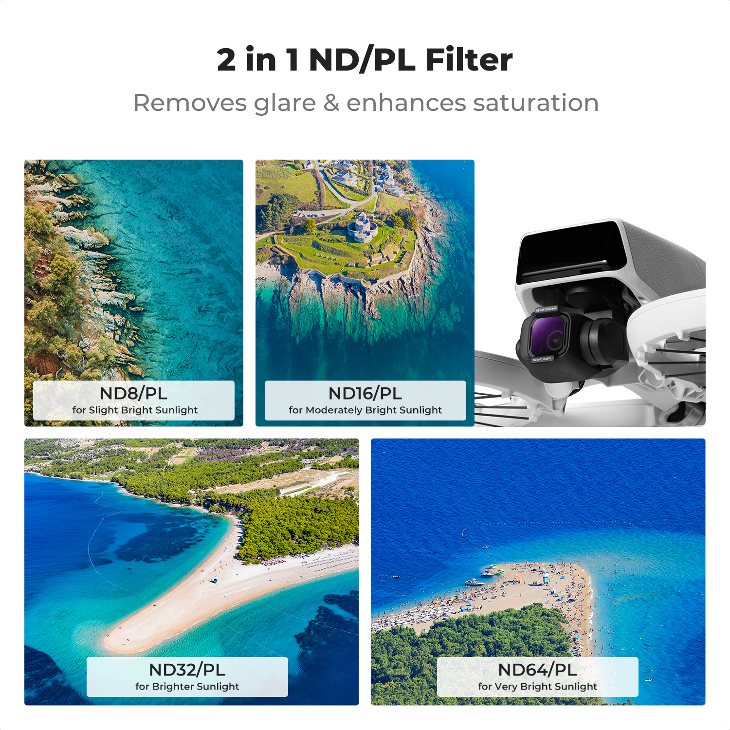 K&F Concept ND/PL Filter Set f - Drone Camera Filter avaliação e preço