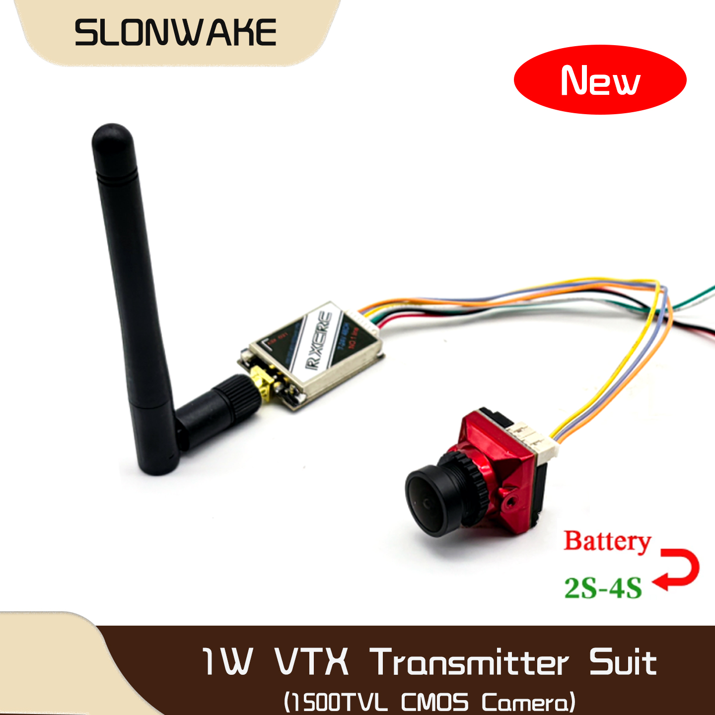 SLONWAKE  5.8G 48CH 1W VTX 100 - Drone Camera Lens avaliação e preço