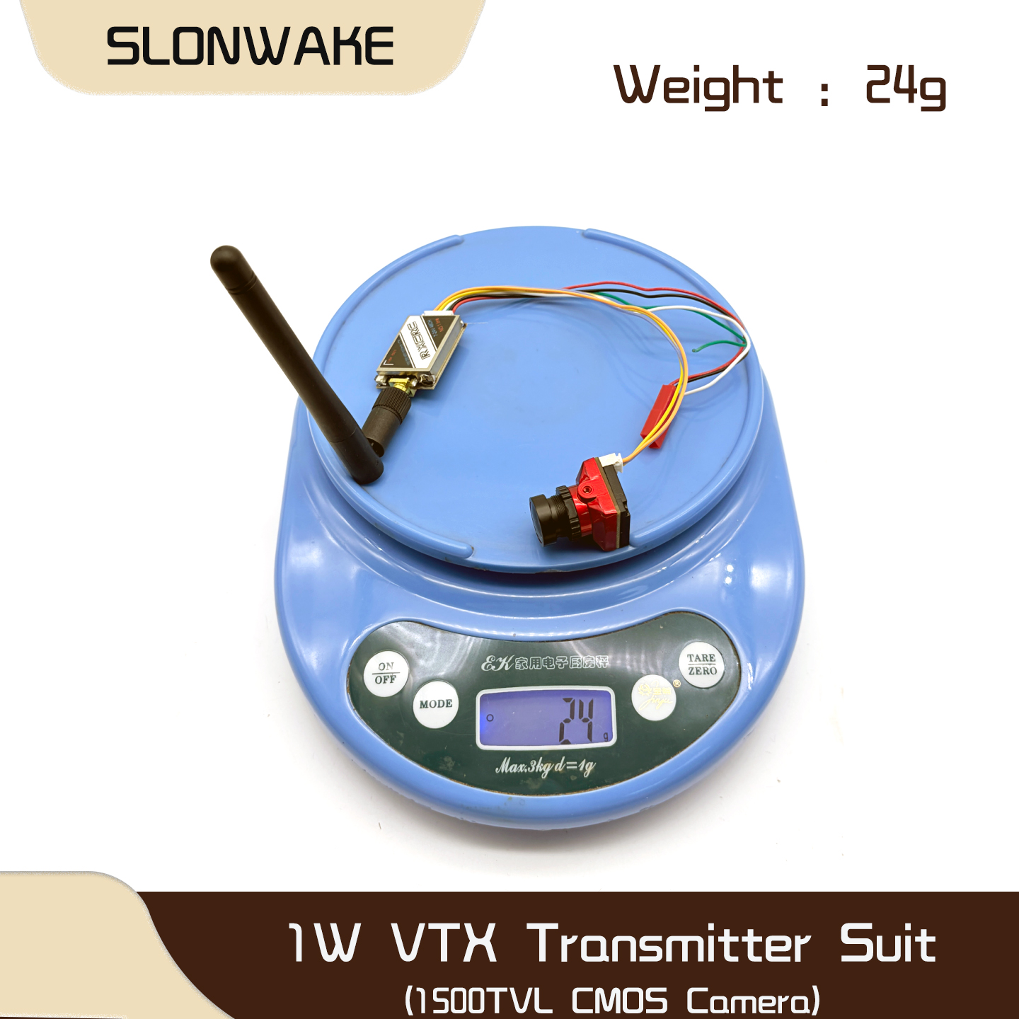 SLONWAKE  5.8G 48CH 1W VTX 100 - Drone Camera Lens avaliação e preço