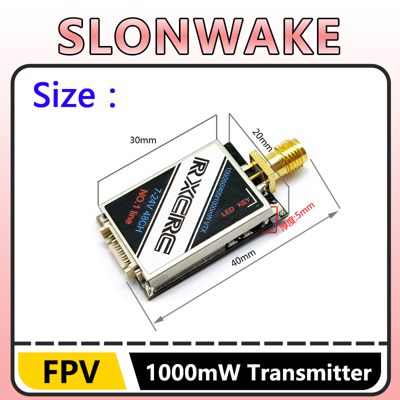 SLONWAKE  5.8G 48CH 1W VTX 100 - Drone Camera Lens avaliação e preço