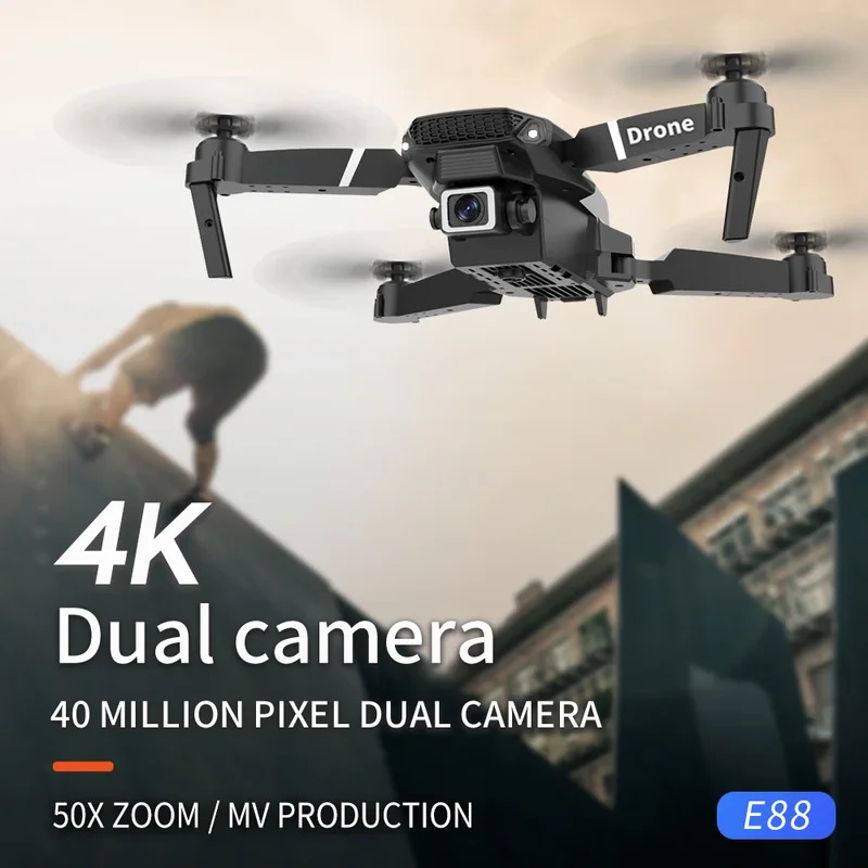 E88 ProIntelligent Folding Dro - Drone Camera Lens avaliação e preço