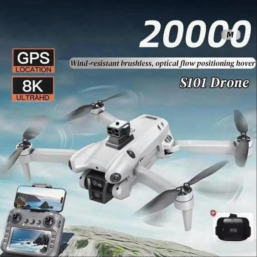S101 Drone 8K HD Professinal D - Drone Camera Wide Angle avaliação e preço