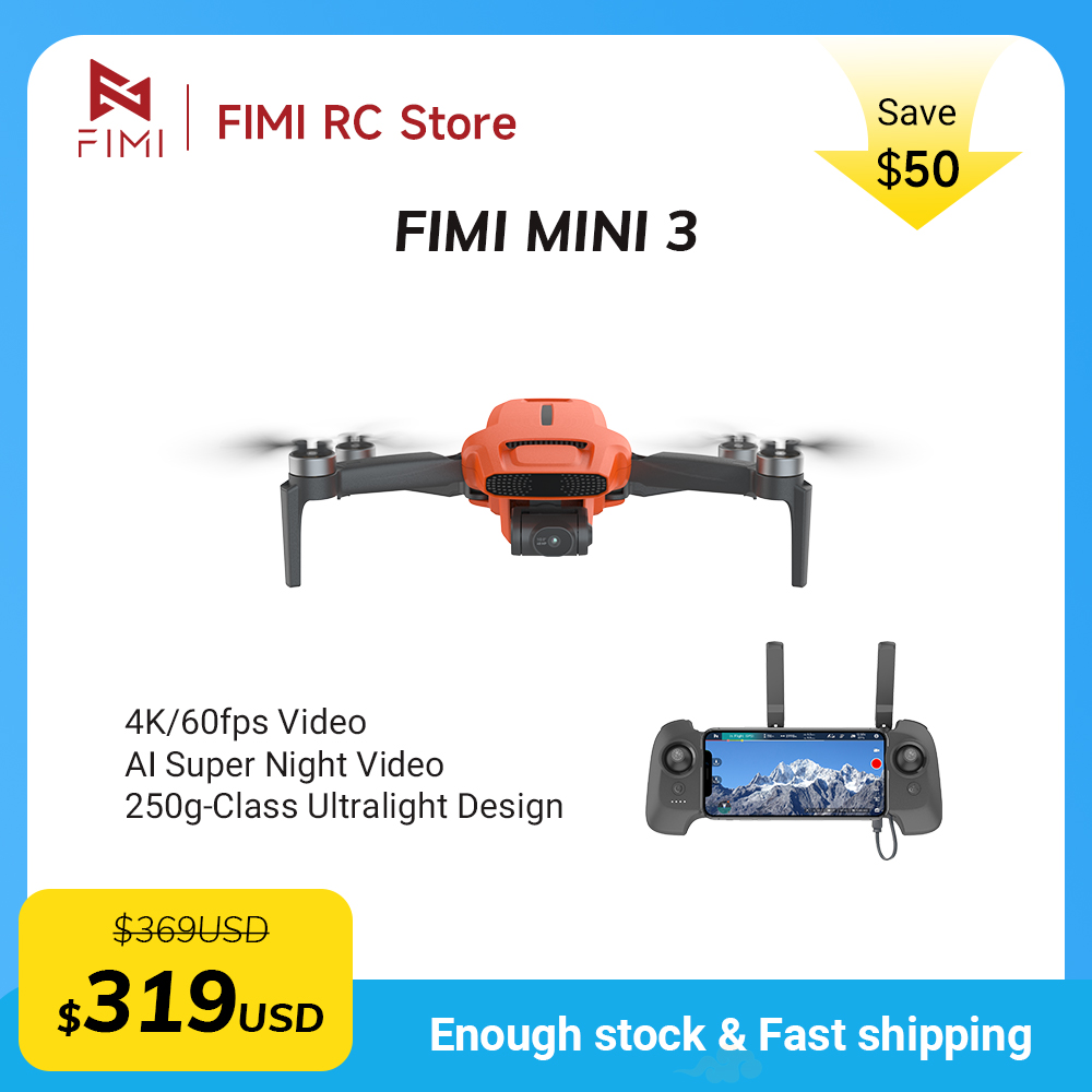 FIMI MINI 3 Camere drone 4K 60 - Drone Camera With Gimbal avaliação e preço