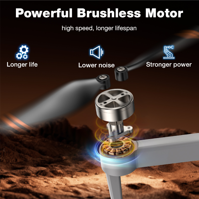 NEW Hot L017 Pro Drone Brushle - Drone Camera With Gimbal avaliação e preço