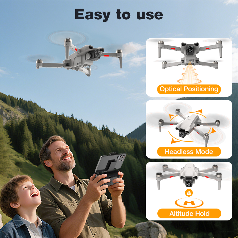 NEW Hot L017 Pro Drone Brushle - Drone Camera With Gimbal avaliação e preço